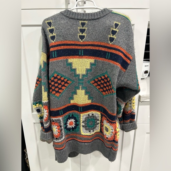 Colorful Geometric Knit Cardigan Free People - Picture 2 of 3